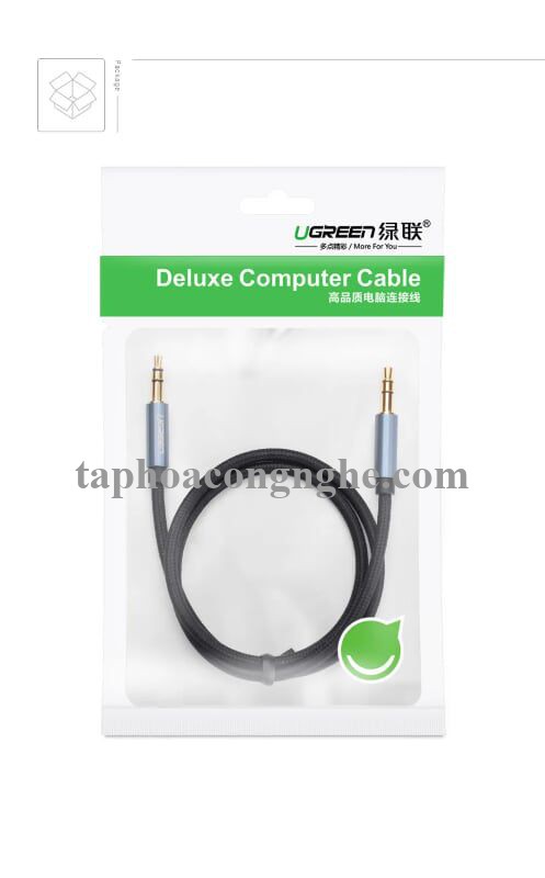 Ugreen 10684 0.5M màu Xanh Cáp âm thanh 2 đầu 3.5mm dương AV112 30010684